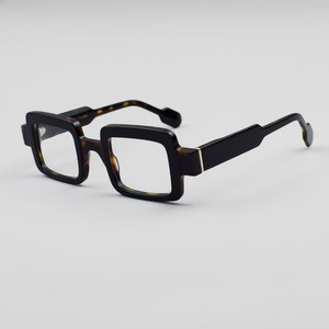 Occhiali da uomo con struttura quadrata in acetato montatura alla moda stile Street High-end occhiali da donna di nicchia montatura resistente alla luce blu miopia - Product Image 3