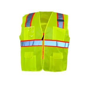 Comfortable And Breathable Mesh Fabric Reflective Clothing Manufacturers Work Safety Vest