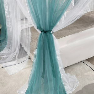 2023 nuevo estilo princesa estilo francés Palacio mosquitera hogar dormitorio cama manto hilo doble tipo suelo soporte grueso - Product Image 2