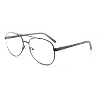 Lunettes rondes unisexes, monture en métal, ultra légères, lunettes de mode avec verres transparents en PC