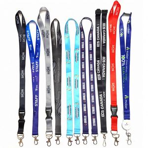 High Quality Eco-friendly Custom Printed <b>Polyester</b> <b>Lanyard</b> Offset Printing Free Artwork Personalized Badge ID Holder Hook - Product Image 3
