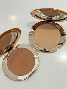 Nuevo Bronceador <span class=keywords><strong>Compacto</strong></span>, Polvo Fijador de Maquillaje, Cosméticos Faciales, Acabado Mate Natural a Prueba de Agua, Polvos Prensados de Larga Duración - Product Image 2