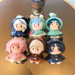 Nouveau Genshin Impact : Pendentif en peluche mobile, figurine en peluche des Huit Dieux du Ciel avec manteau imperméable, porte-clés et breloque de sac - Product Image 1