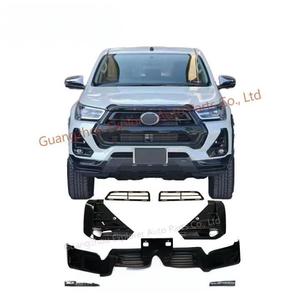 Bordo paraurti anteriore per <span class=keywords><strong>Hilux</strong></span> Revo Rocco 2021-2023 con copertura fendinebbia Kit carrozzeria Mona Lisa per <span class=keywords><strong>Hilux</strong></span> GR