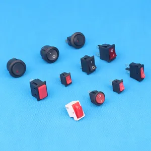 DPST Double pole 4-6 pins Rocker Switches with/without illuminated On-Off /On-On