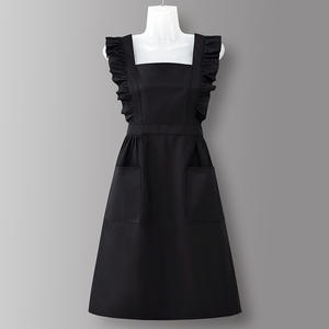 2023 nouveau Internet célébrité <span class=keywords><strong>cuisine</strong></span> ménage bavoir tablier à manches longues étanche PVC combinaison résistant à l'huile personnalisé imprimé Logo - Product Image 6