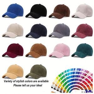 Gorra de Béisbol Deportiva de Pana de 6 Paneles con Logotipo Personalizado, para Hombre y Mujer, al por Mayor, de Alta Calidad, Estilo Vintage - Product Image 3