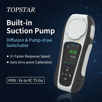 Détecteur et analyseur de gaz biogaz multi-gaz portable TOPSTAR TP105-5IN1 5-en-1, protection IP65, certifié ATEX, haute précision