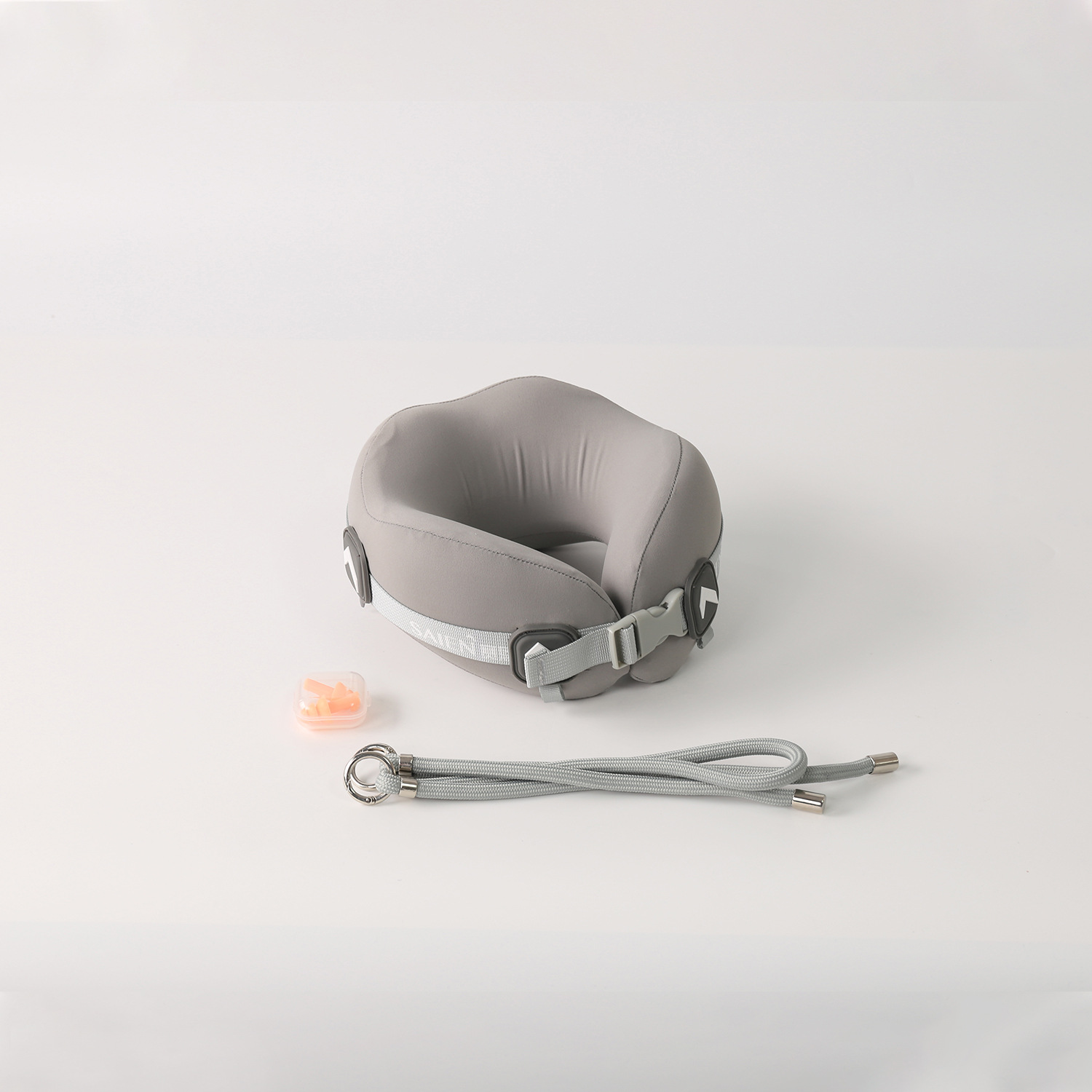 Gray children's neck pillow