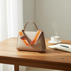 Sangle en toile 5 cm orange uni pour accessoires de sac - Product Image 3