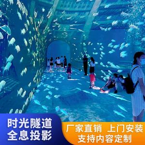 Proyección Holográfica Interactiva 3D Inmersiva a Simple Vista con Temática Oceánica de Fantasía del Túnel del Tiempo para Puntos Turísticos con Drenaje - Product Image 1