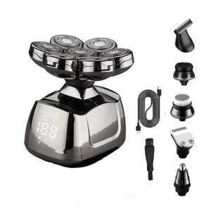 Mini rasoir électrique 7D rotatif sans fil étanche pour homme, rasoir à tête chauve, tondeuse à cheveux et nez, modèle 2024, vente chaude - Product Image 6