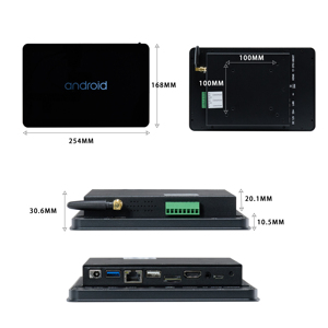 Pantalla Táctil Capacitiva Industrial de Alta Calidad, Delgada, Personalizada OCA, de 8-21.5 Pulgadas, IP65, Marco Abierto, Android 11/Ubuntu, 2GB/4GB RAM - Product Image 2