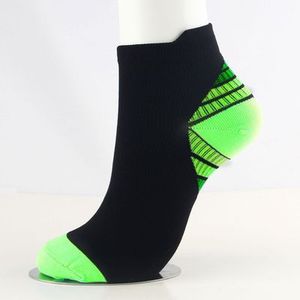 Sports Compression Socks Nylon Color Blocking Ankle Length For <b>Running</b> Cycling Basketball Workout Fitness Men Women - Product Image 4