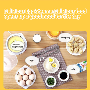 Cuiseur à œufs électrique, mini machine à pocher les œufs, appareil à œufs à la coque, capacité de préparation de 3 œufs, en plastique - Product Image 5