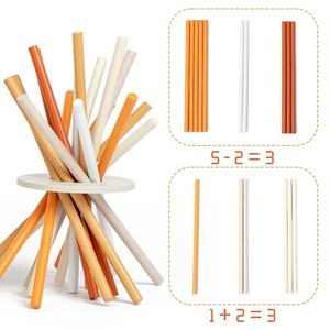 Juego <span class=keywords><strong>de</strong></span> <span class=keywords><strong>Mesa</strong></span> <span class=keywords><strong>de</strong></span> Madera Personalizado OEM, Palitos y Dados para Contar, Matemáticas, Montessori, Motricidad Fina, Educativo, Regalo Familiar para Niños, Certificaciones CPC, CE, BSCI, Venta al Por Mayor - Product Image 4