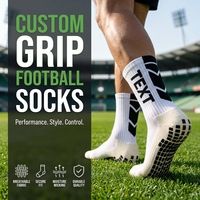 Chaussettes de sport antidérapantes pour jeunes hommes, logo personnalisé OEM, coton écologique, antibactériennes, football, séchage rapide, respirantes