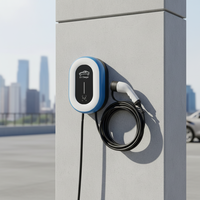 Borne de recharge murale 7 kW 32 A de qualité supérieure avec système POS intégré, borne de recharge pour véhicules électriques OEM pour usage commercial