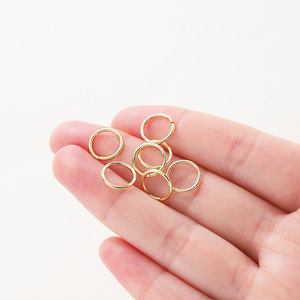 Accessoires de bijoux DIY, anneaux ouverts, petits anneaux ronds en métal plaqué pour la fabrication de bracelets - Product Image 3