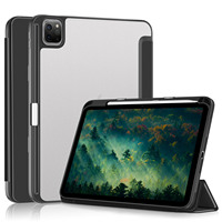 Étui pour iPad Air 11 pouces (M4/ M3/ M2) 2026/2025/ 2024 avec porte-stylet. Étui pour iPad Air 4/5, coque en TPU
