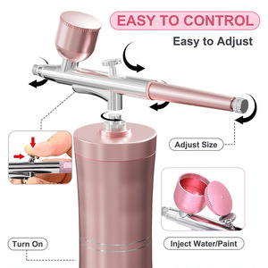 Aérographe OEM portable sans fil pour nail art, pistolet à air comprimé avec compresseur pour décoration d'ongles, maquillage, <span class=keywords><strong>vernis</strong></span> et pulvérisation - Product Image 5