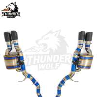 Système d'échappement en titane HT Ultimate Performance X-Design compatible avec BMW E60 M5 S85 5.0L V10 2005-2010, silencieux avec résonateur