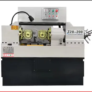 Machine de laminage de fil de Rebar automatique de haute qualité Z28-200 à l'intérieur du filetage de tuyau avec PLC de moteur de roulement de vitesse de moteur nouveau et utilisé