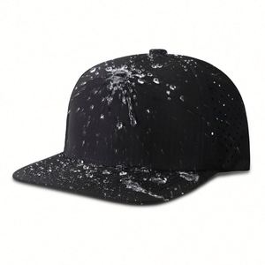 High Quality Outdoor Sport Baseball Hat Waterproof Snapback Cap Laser Cut Hole 7 Panel Snapback Cap - Product Image 2