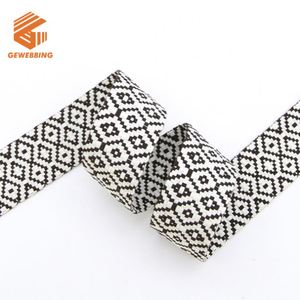 สายรัดผ้าฝ้ายขนาด 1.5 นิ้ว สำหรับสายกระเป๋า คุณภาพสูง สีดำ-ขาว ขายส่งเทปผ้าฝ้ายขนาด 38 มม. - Product Image 3