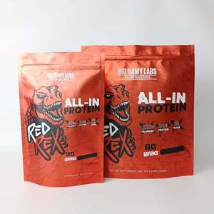 High Quality Waterproof Zip Lock Metallic Effect Sealable <b>Bag</b> with Zipper Resealable Food Packaging Stand up Pouch - Product Image 2