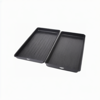 1020 Plateaux extra résistants peu profonds Microgreen pour l'herbe de blé de petite taille avec ou sans trous