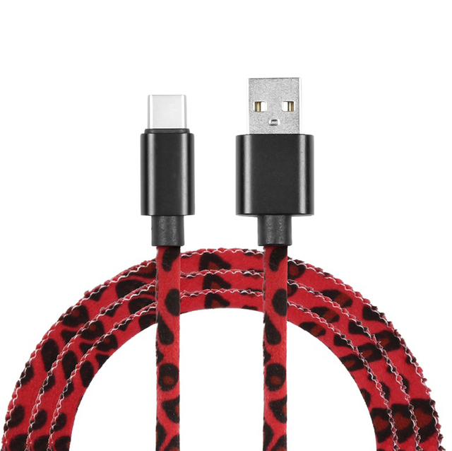 Flat Nylon High Speed 5V 2.4A USB Braided Cable Fast Charge Cable