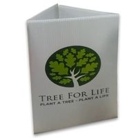 Plaque en plastique alvéolaire Coroplast Corflute 100% PP personnalisable pour abris d'arbres, protection des plantes fruitières et protège-arbres