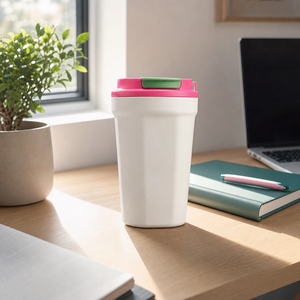 Mug de voyage isotherme avec couvercle à vis anti-fuite, design personnalisé, logo, portable, en acier inoxydable pour l'extérieur - Product Image 6