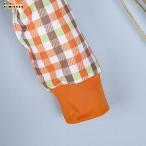 Personalizado impreso Turquía apliques bebé Loungewear pijamas transpirable 100% algodón orgánico lujo invierno dibujos animados OEM ODM BB2719 - Product Image 6