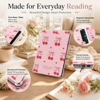 Casing Magnetik Lepas Pasang untuk Kindle Paperwhite 2021 Generasi ke-11 6.8" Sarung E-Reader Motif Bunga Kustom Grosir OEM