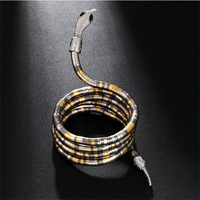 Showfay Punk Or Couleur Serpent Alien Collier pour Femmes Bijoux de Mode