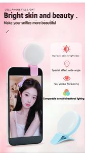 Lampe d'Appoint Rechargeable pour Live, <span class=keywords><strong>Mini</strong></span> Anneau Lumineux Portable pour Selfie, Lampe de Bureau <span class=keywords><strong>Mini</strong></span> LED pour Téléphone - Product Image 3
