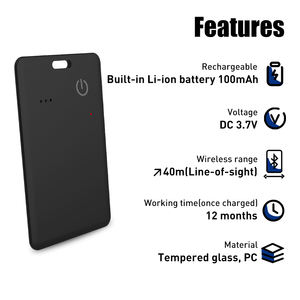 Dispositivo de Rastreo Ultrasónico de Plástico con Certificación MFi, Compatible con IOS Find My, Tarjeta de Rastreo Inteligente - Localizador GPS Antipérdida para Cartera - Product Image 6