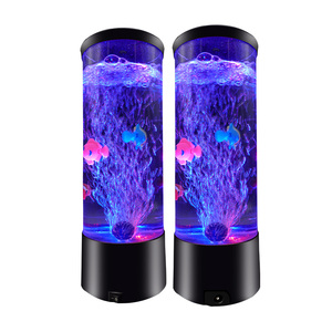 Fabriek Groothandel Kleurrijk Kunstmatig Plastic Vis Bubble Lamp Led Lichtbron <span class=keywords><strong>Aquarium</strong></span> Vislamp - Product Image 1