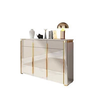 Nouvelle lumière italienne luxe entrée chaussures armoire grande capacité Foyer armoire chaussures entrée armoire de rangement