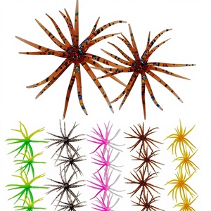 20PCS Plastic <b>Floating</b> Sea Urchin Soft Bait 1.1in 2.36 Finesse Lifelike Dice <b>Fishing</b> Lures Multiple Tentacles Trout Bass - Product Image 1