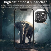 Film protecteur d'objectif d'appareil photo en verre trempé HD transparent anti-rayures et anti-poussière 9H pour iPhone 12 13 14 15 16 17 18 PRO MAX Plus