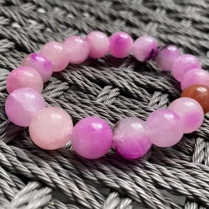 1 Radiant Green Quartz Crystal <b>Bracelet</b> With Prehnite Beads Elegant and Timeless Fine Jewelry Bangle Gemstone <b>Bracelets</b>: - Product Image 1