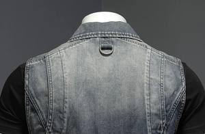 Chaleco Vaquero Retro Transpirable con Cremallera para Hombre, Estilo Europeo Americano, Motociclista, Vaquero, Casual, Tallas Grandes, Lavado, Primavera Otoño - Product Image 5