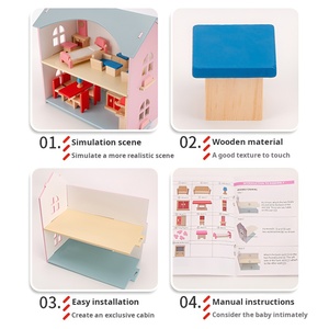 Maison <span class=keywords><strong>de</strong></span> villa pour filles, blocs <span class=keywords><strong>de</strong></span> <span class=keywords><strong>construction</strong></span>, <span class=keywords><strong>chalet</strong></span>, maison <span class=keywords><strong>de</strong></span> jeu assemblée, chambre <span class=keywords><strong>de</strong></span> princesse, jouets éducatifs pour filles - Product Image 3