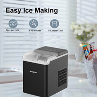 Machine à glaçons portative d'hôtel de bureau capacité de 1.3 L petite et grande machine à glace de ménage de forme de balle
