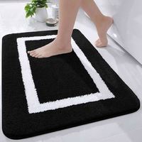 Tapis de bain Shaggy antidérapant absorbant l'eau tapis de sol tapis de toilette ensembles de tapis de salle de bain pour salle de bain 2025