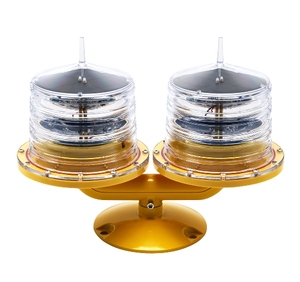 Double Tête de Faible intensité d'aviation à énergie solaire lumière solaire lumière d'obstruction d'aviation - Product Image 2