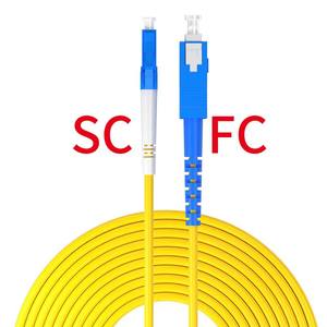 Jue Hong Factory SC FC cavalier de câble à fibres optiques cordon de raccordement UPC-SM monomode pour câbles de Communication à fibres optiques FTTH - Product Image 1